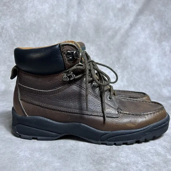 Vintage Lucchese Sport Leather Boots - Men's 9.5B | Rugged Western | S5015