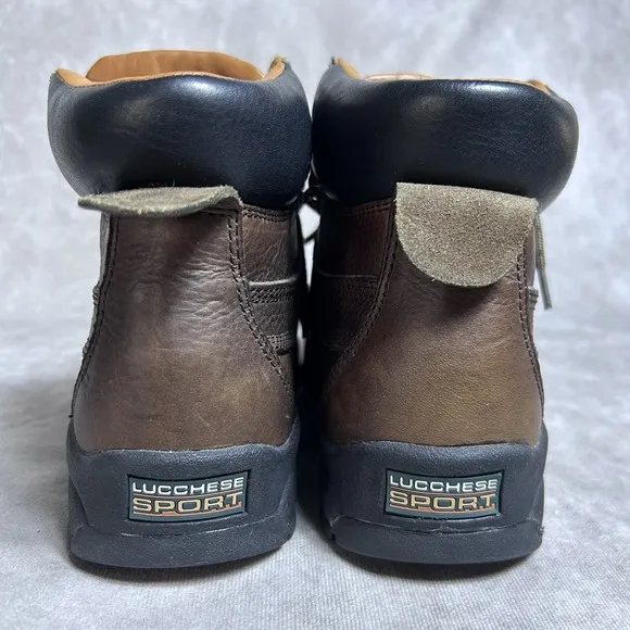 Vintage Lucchese Sport Leather Boots - Men's 9.5B | Rugged Western | S5015