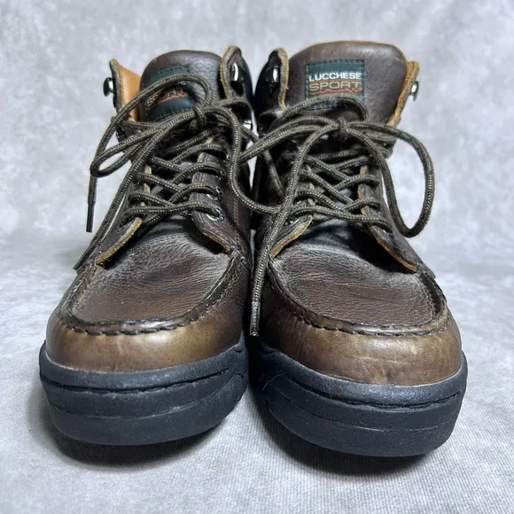 Vintage Lucchese Sport Leather Boots - Men's 9.5B | Rugged Western | S5015