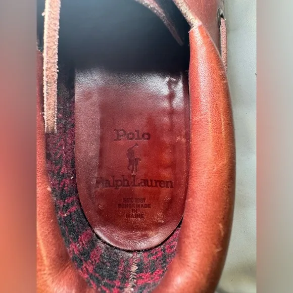 VINTAGE POLO RALPH LAUREN LOW CUT LEATHER RANGER BOOT DECK BOAT SHOES SIZE 8