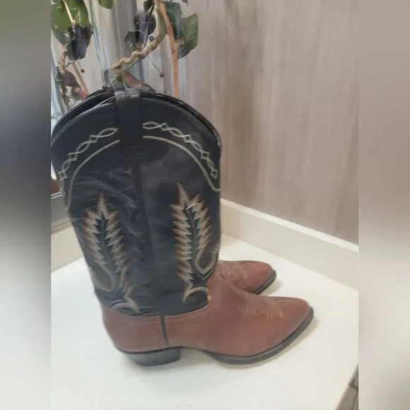 Vintage Tony Lama Cowboy Western 6374 Men’s Boots Size 10.5 D