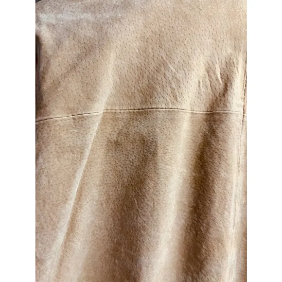 Vintage Unisex Bagatelle Tan Leather Shirt Jacket AUTHENTICATED BY GRAILED - M