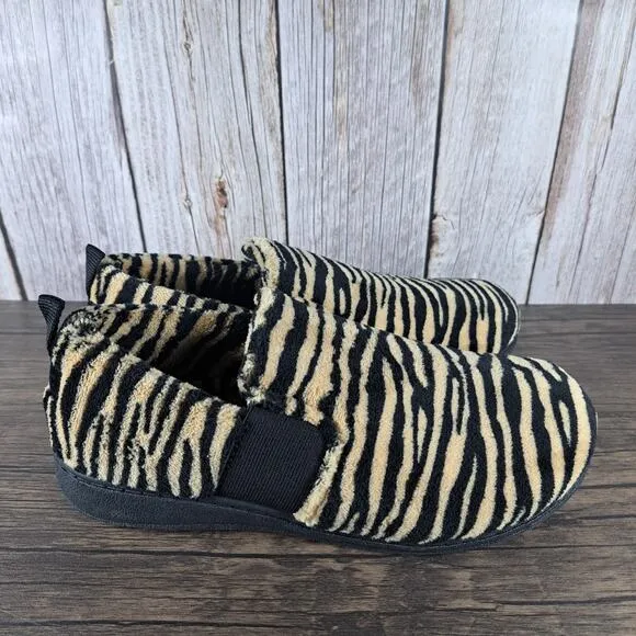 Vionic Indulge Kalia Tiger Slip On Slipper Shoes Women's Sz 8 Tiger Stripes