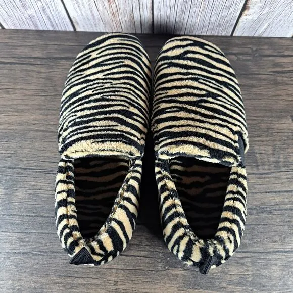 Vionic Indulge Kalia Tiger Slip On Slipper Shoes Women's Sz 8 Tiger Stripes