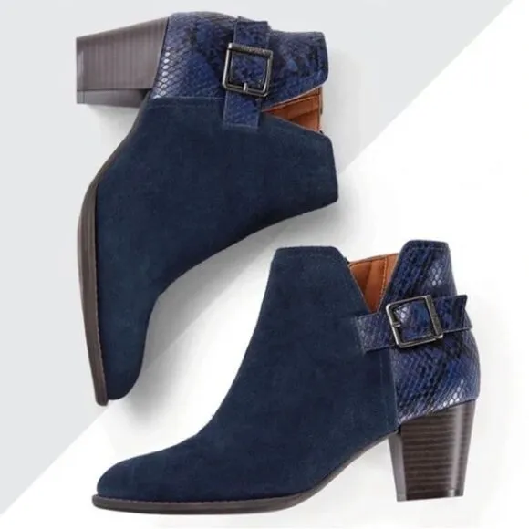 ✨Vionic Naomi Women's Suede Snake-Print Water-Resistant Boots✨