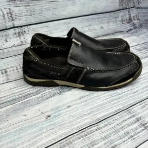 Vionic Orthaheel Technology Eli Slip On Shoes Leather Brown Men 12