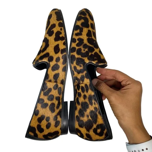 Vionic Women's Willa slip on Flat Shoes Size 6.5 Leopard Calf Hair