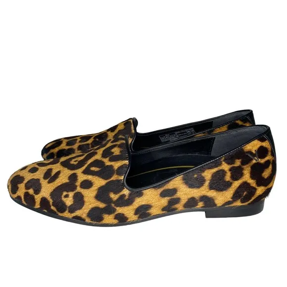 Vionic Women's Willa slip on Flat Shoes Size 6.5 Leopard Calf Hair
