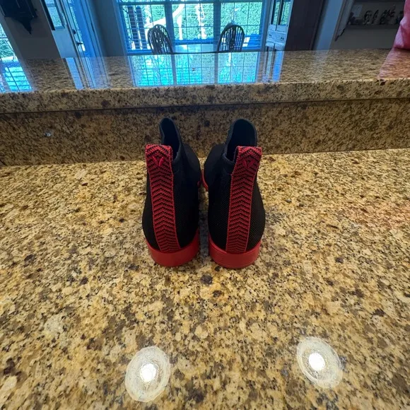 Vivaia Ryan Pro Square Toe Water Repellent Ankle Boots Black Red Sole 37 US 6.5