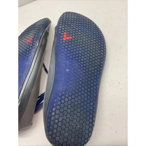Vivobarefoot  43 mens 10 canvas 2 tone gray casual