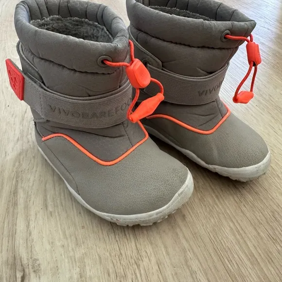 Vivobarefoot Yeti Grey Toddler Winter Boots