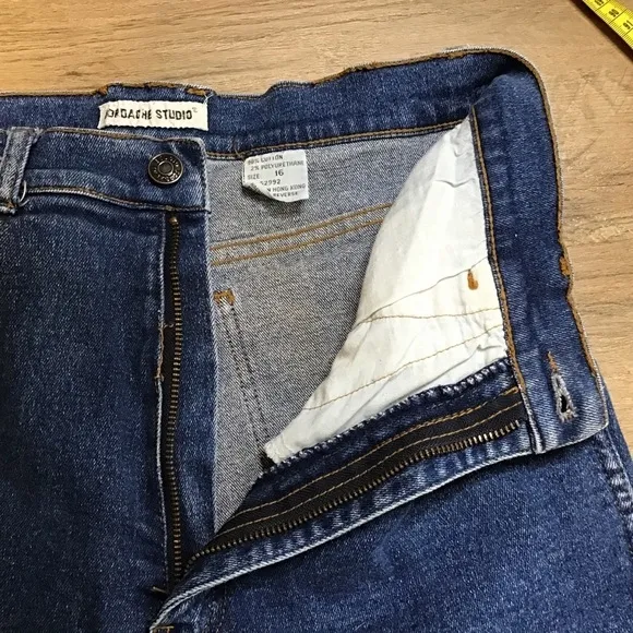 Vtg 80’s Jordache Mom Jeans Size Medium High Waist Dark Blue SEE BELOW