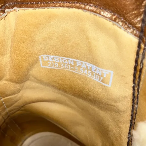 Vtg Chippewa USA Tan and Brown Leather Boots High-Top Design - New Sole