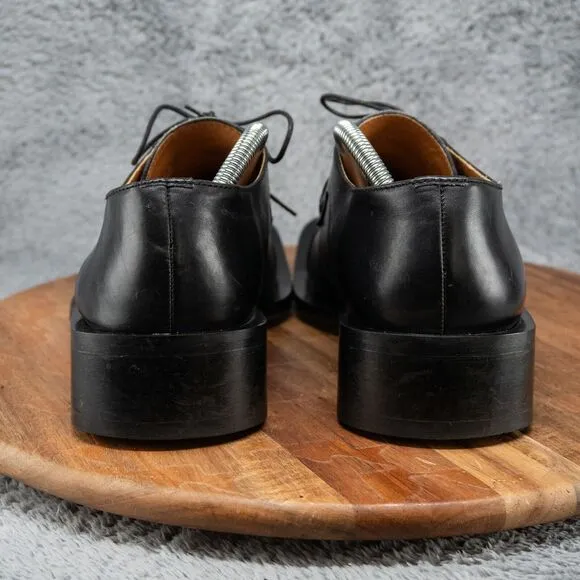 Vtg Clarks Men's 9 Women's 10.5 Y2K Super Wide Square Toe Lace Up Oxford Chunky