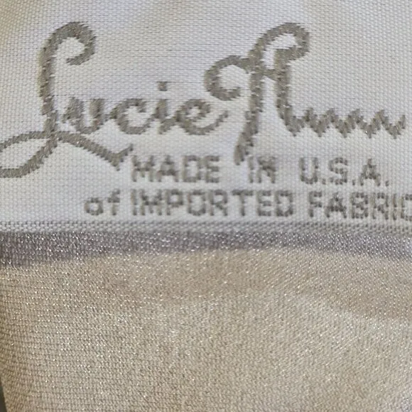 Vtg Lucie Ann Nightgown Long Ivory Sleeveless Satin Feel USA Made Sexy Women's S
