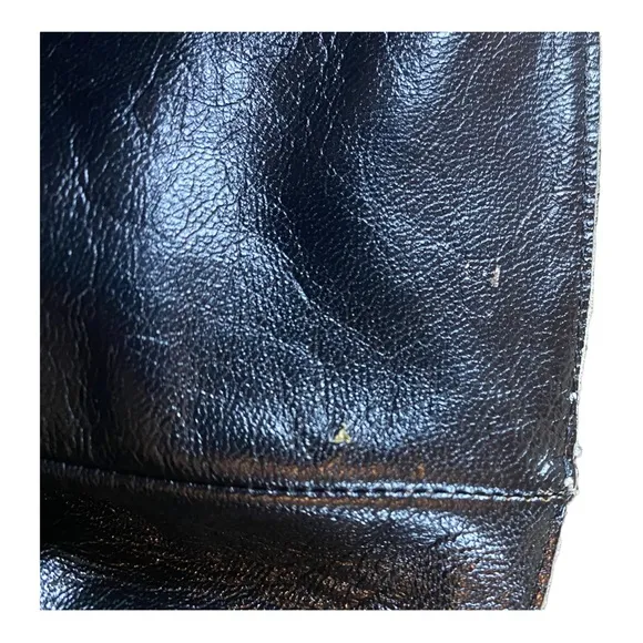 VTG Roberto Botticelli Black Suede Pointed Toe Blue /Brown Circle Stitched