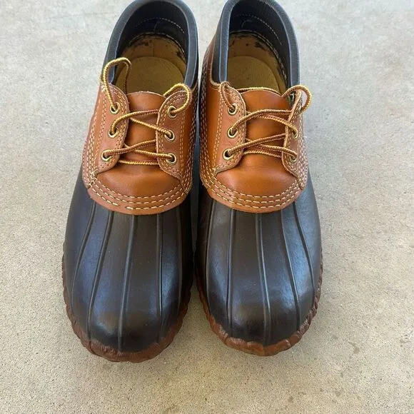 Vtg L.L. Bean Leather Work Duck Hunting Soft Toe Shoes Boots Men’s Sz 9
