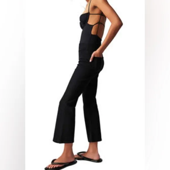 We The Free In My Feelings Cropped Slim Flare Jeans Sz XS/S NWOT!