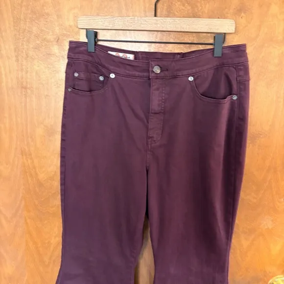We The Free People CRVY Super High Rise Back Lace Up Flare Jeans Bell Bottoms 32