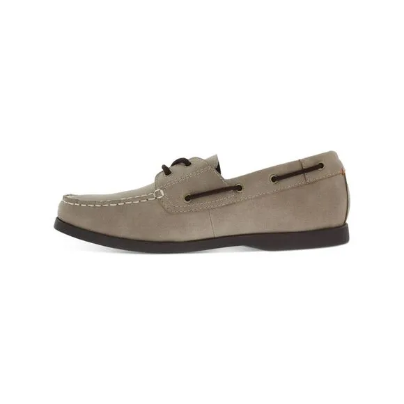 WEATHERPROOF VINTAGE Mens Beige Cushioned Benny Round Toe Lace-Up Boat Shoes 9 M