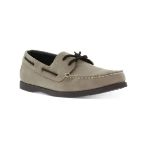 WEATHERPROOF VINTAGE Mens Beige Cushioned Benny Round Toe Lace-Up Boat Shoes 9 M