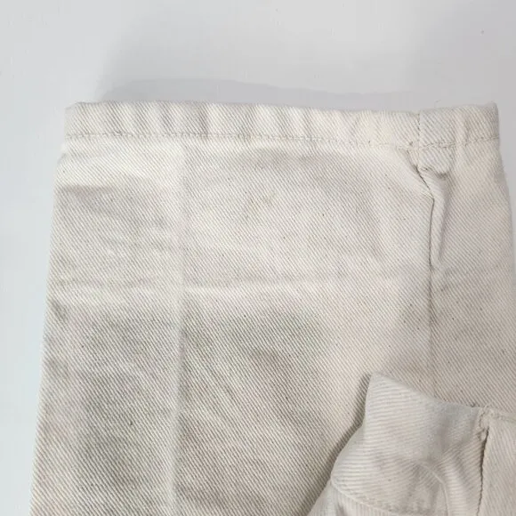 Western Ethics Vintage Bareback Jeans Womens 7/8 Ivory Tapestry Yoke Long Inseam