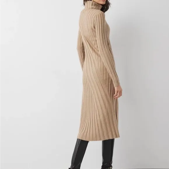 WHBM NWT Ribbed Turtleneck Sweater Dress