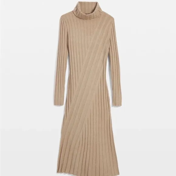 WHBM NWT Ribbed Turtleneck Sweater Dress
