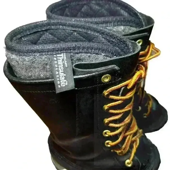 WHITE'S Mens 9 Boots Winter Snow Pacs Leather 14&quot; Insulated Guide Logger‎ Work
