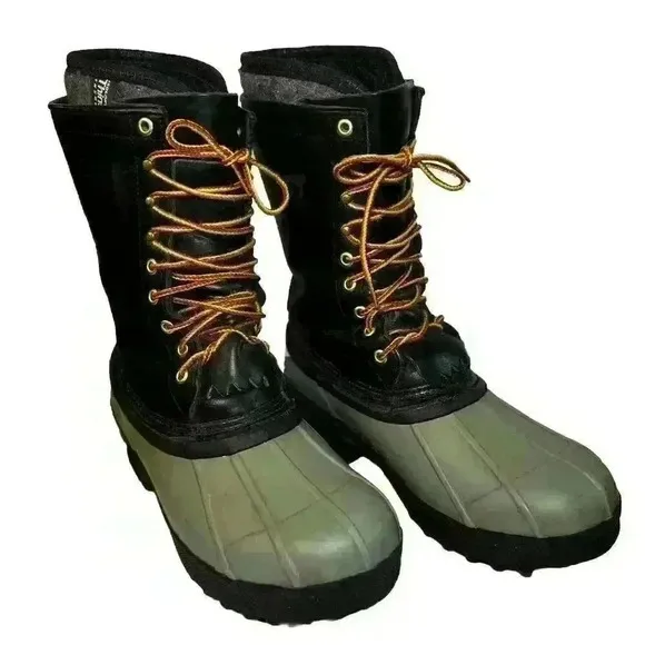 WHITE'S Mens 9 Boots Winter Snow Pacs Leather 14&quot; Insulated Guide Logger‎ Work