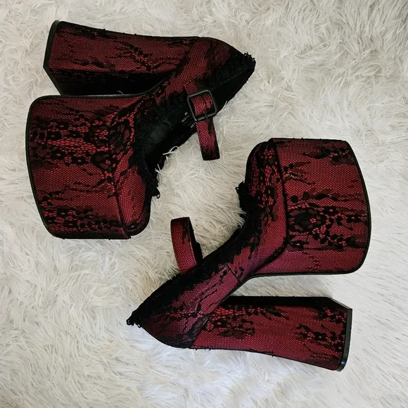 Widow: Lovers Anonymous Platform Heels, Size 8, BNIB Dolls Kill