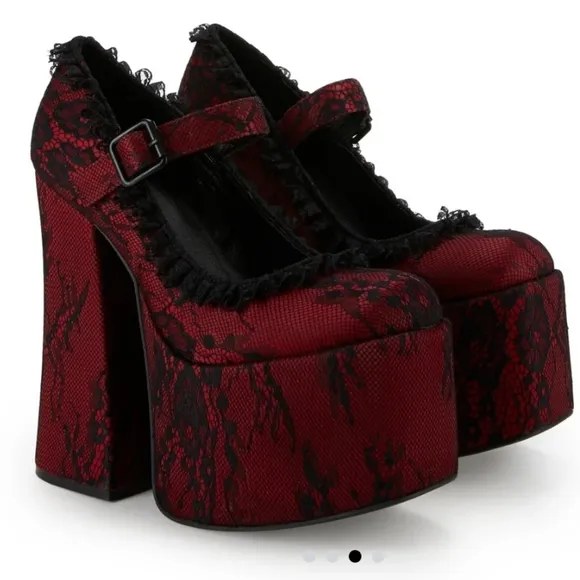 Widow: Lovers Anonymous Platform Heels, Size 8, BNIB Dolls Kill