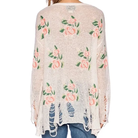 Wildfox White Label Prairie Rose Sweater