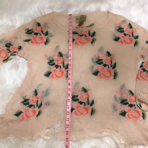 Wildfox White Label Prairie Rose Sweater