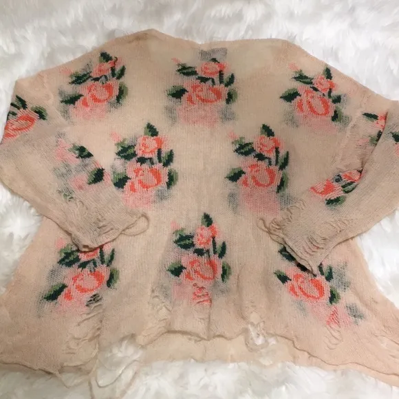 Wildfox White Label Prairie Rose Sweater