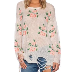 Wildfox White Label Prairie Rose Sweater