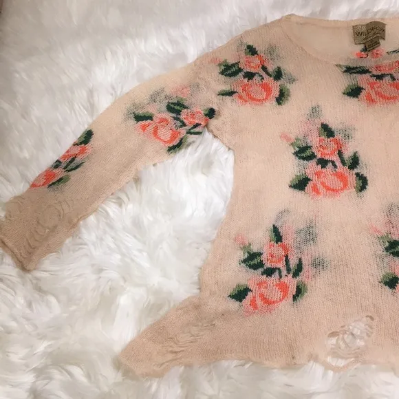 Wildfox White Label Prairie Rose Sweater