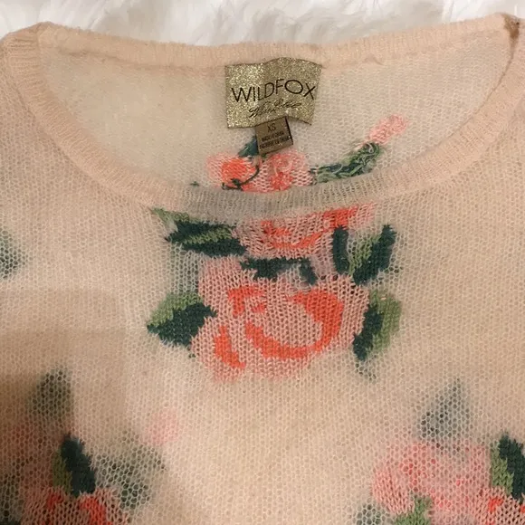 Wildfox White Label Prairie Rose Sweater