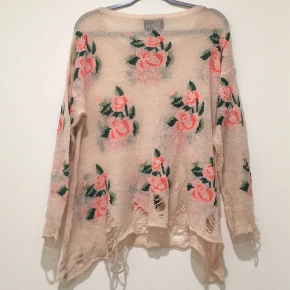 Wildfox White Label Prairie Rose Sweater