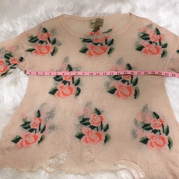 Wildfox White Label Prairie Rose Sweater