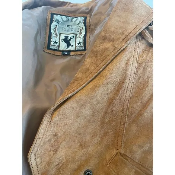 Winlit‎ Western Cowgirl fringe leather Jacket, coat. Size Medium, EUC! Boho