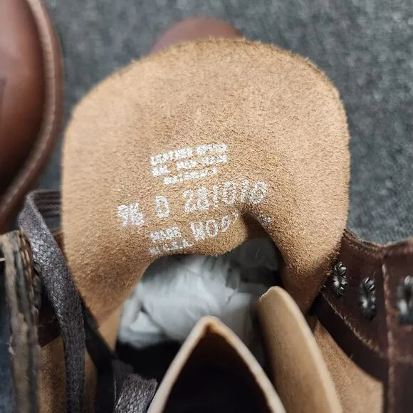 Wolverine 1000 Mile Boots Brown Leather Men's 9.5 D Made in USA W05301 with Box