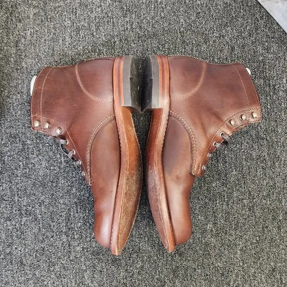 Wolverine 1000 Mile Boots Brown Leather Men's 9.5 D Made in USA W05301 with Box