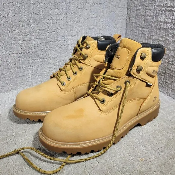 Wolverine 6&quot; Men's Size 11M Wheat Waterproof Steel Toe Work Boots W10632