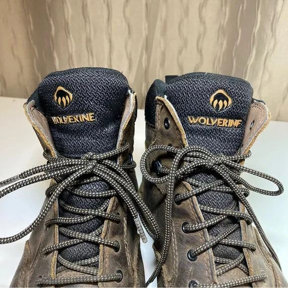 Wolverine Boots Men's 9EW CarbonMax Brown Work W201175 Leather ASTM F2413-18