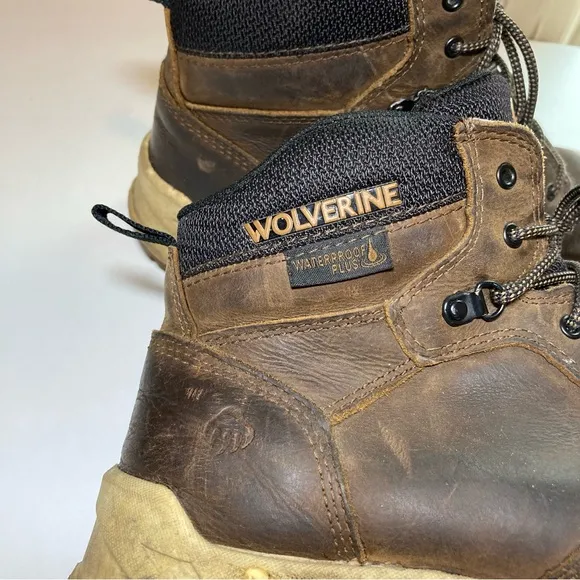 Wolverine Boots Men's 9EW CarbonMax Brown Work W201175 Leather ASTM F2413-18
