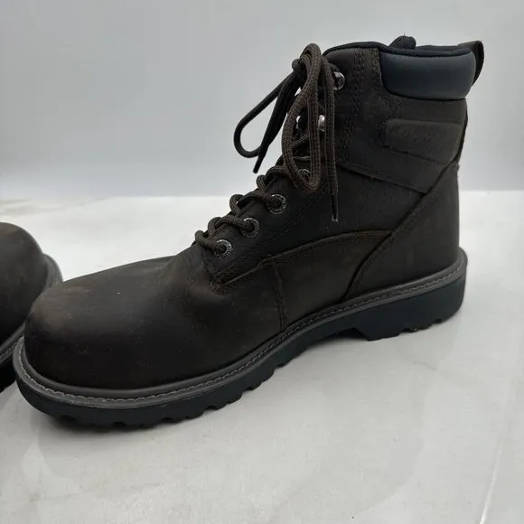 Wolverine Mens Brown ASTM F2413-18 Leather Mid Calf Lace Up Work Boots 13M