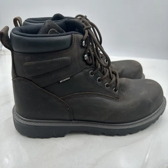 Wolverine Mens Brown ASTM F2413-18 Leather Mid Calf Lace Up Work Boots 13M