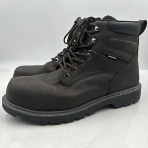 Wolverine Mens Brown ASTM F2413-18 Leather Mid Calf Lace Up Work Boots 13M