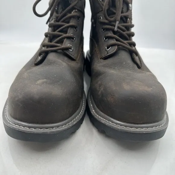 Wolverine Mens Brown ASTM F2413-18 Leather Mid Calf Lace Up Work Boots 13M